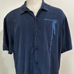 TOMMY BAHAMA MENS SAN DIEGO PADRES BLUE HAWAIIAN ALOHA CAMP SHIRT XXL MLB